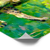 Leopard in een boom door Arthur Wardle Poster (Hoek)