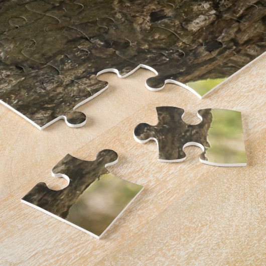 Leopard in Natuur met bomen Foto Legpuzzel (Zijkant)