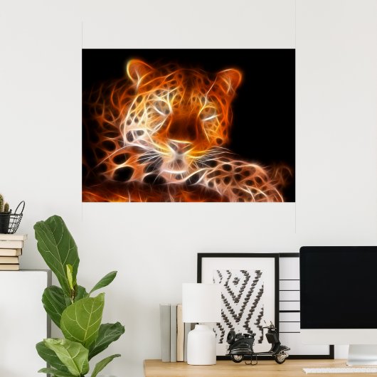 Leopard Intimidatiekanaal Poster (Thuiskantoor)
