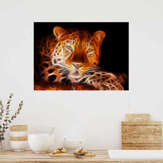 Leopard Intimidatiekanaal Poster (Keuken)