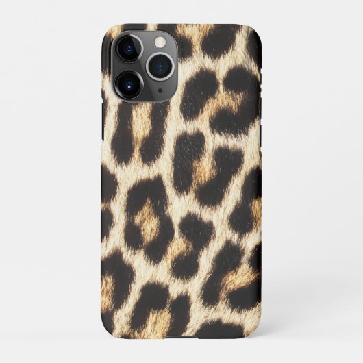 Leopard iPhone 11 ProSlim geschikt Hoesje, glanzen iPhone Hoesje (Achterkant)