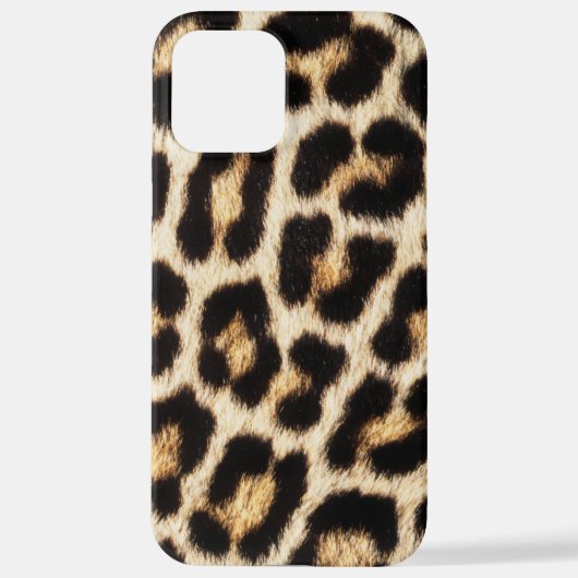 Leopard iPhone 12 Pro MaxSlim geschikt Hoesje, gla iPhone Hoesje (Achterkant)