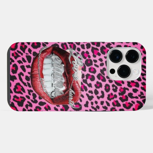 leopard iPhone hoesje (Achterkant horizontaal)