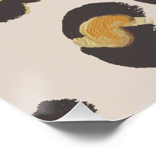 Leopard is mijn favoriete kleur perfect poster (Hoek)