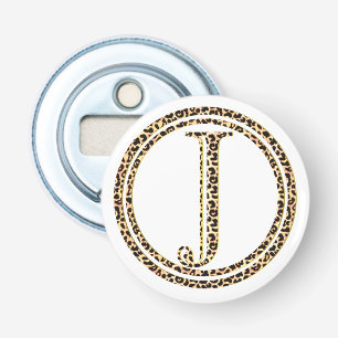 Leopard J Button Flesopener