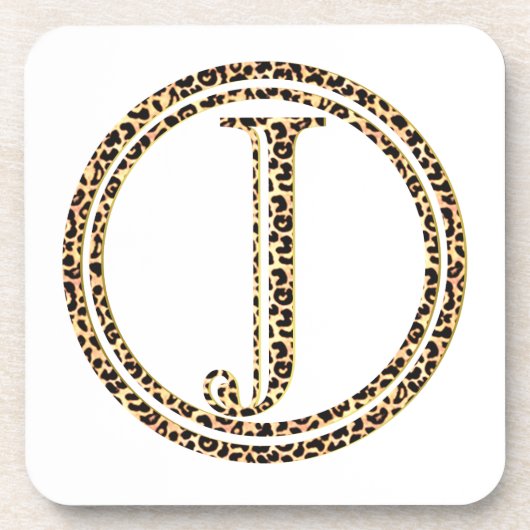 Leopard J Drankjes Onderzetter (Voorkant)
