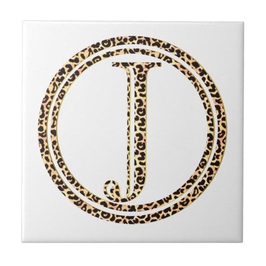 Leopard J Tegeltje (Voorkant)