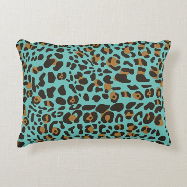 Leopard Jaguar Animal Print Pattern Accent Kussen (Voorkant)