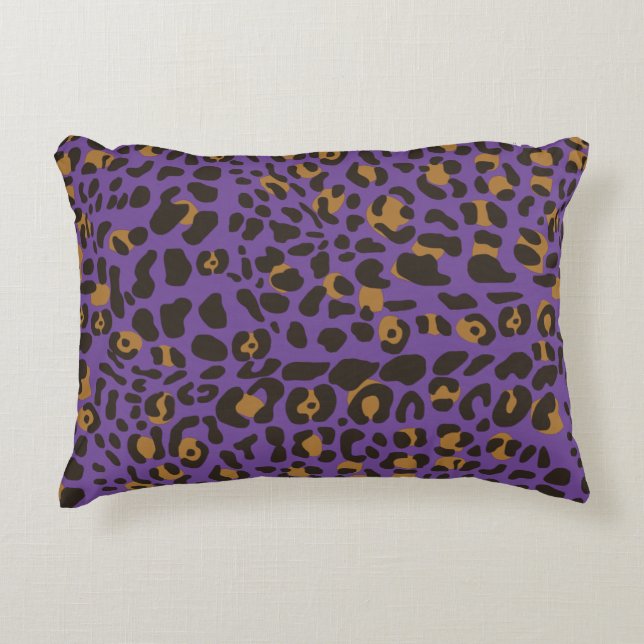 Leopard Jaguar Animal Print Pattern Accent Kussen (Voorkant)
