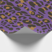 Leopard Jaguar Animal Print Pattern Cadeaupapier (Hoek)