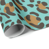 Leopard Jaguar Animal Print Pattern Cadeaupapier (Rol Hoek)