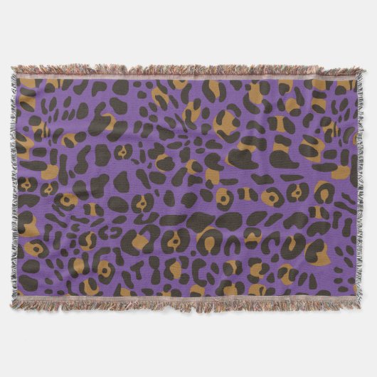 Leopard Jaguar Animal Print Pattern Deken (Voorkant)