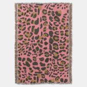 Leopard Jaguar Animal Print Pattern Deken (Voorkant Verticaal)
