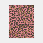 Leopard Jaguar Animal Print Pattern Fleece Deken (Voorkant)