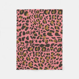 Leopard Jaguar Animal Print Pattern Fleece Deken