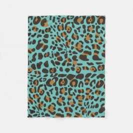Leopard Jaguar Animal Print Pattern Fleece Deken