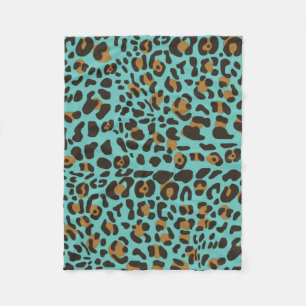 Leopard Jaguar Animal Print Pattern Fleece Deken