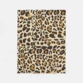 Leopard Jaguar Animal Print Pattern Fleece Deken (Voorkant)