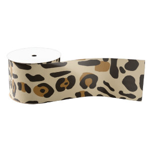 Leopard Jaguar Animal Print Pattern Grosgrain Lint