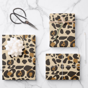 Leopard Jaguar Animal Print Pattern Inpakpapier Vel