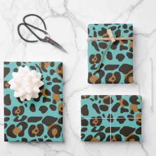 Leopard Jaguar Animal Print Pattern Inpakpapier Vel
