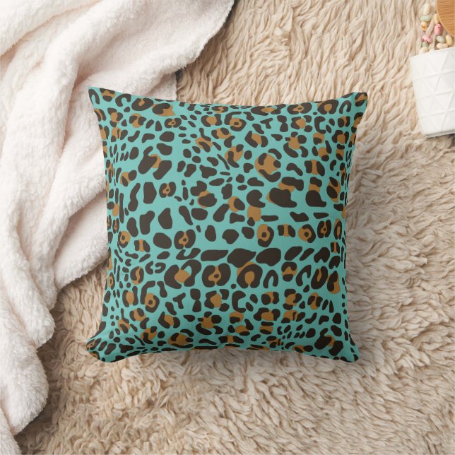 Leopard Jaguar Animal Print Pattern Kussen (Deken)