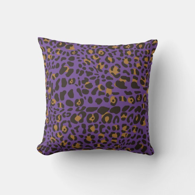 Leopard Jaguar Animal Print Pattern Kussen (Voorkant)