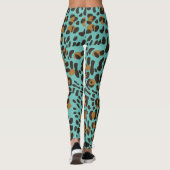 Leopard Jaguar Animal Print Pattern Leggings (Achterkant)