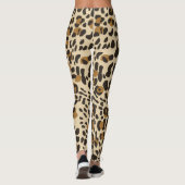 Leopard Jaguar Animal Print Pattern Leggings (Achterkant)