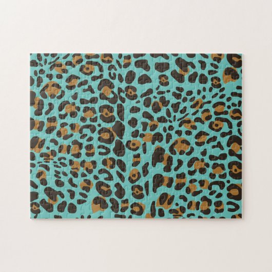 Leopard Jaguar Animal Print Pattern Legpuzzel (Horizontaal)