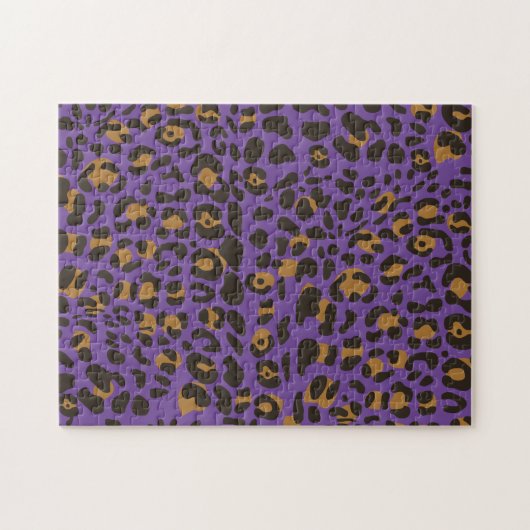 Leopard Jaguar Animal Print Pattern Legpuzzel (Horizontaal)