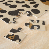 Leopard Jaguar Animal Print Pattern Legpuzzel (Zijkant)