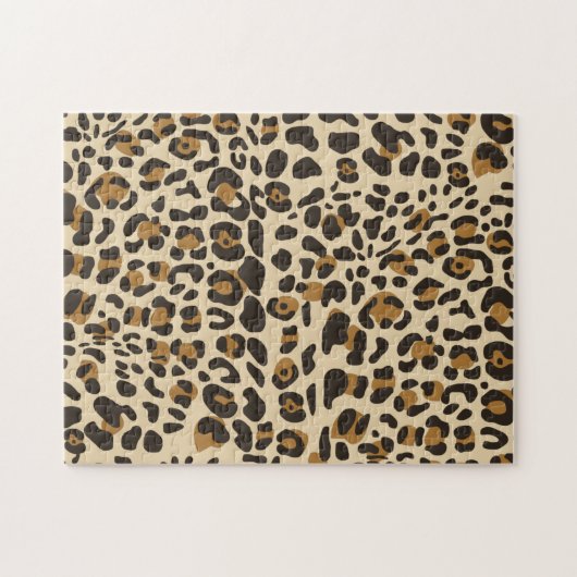 Leopard Jaguar Animal Print Pattern Legpuzzel (Horizontaal)