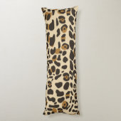 Leopard Jaguar Animal Print Pattern Lichaamskussen (Achterkant (Verticaal))