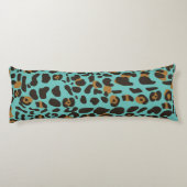 Leopard Jaguar Animal Print Pattern Lichaamskussen (Achterkant)