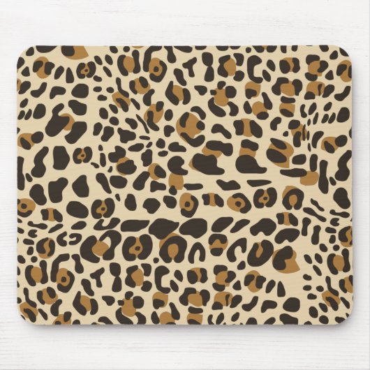 Leopard Jaguar Animal Print Pattern Muismat (Voorkant)