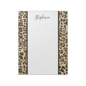 Leopard Jaguar Animal Print Pattern Notitieblok (Linkerzijde)