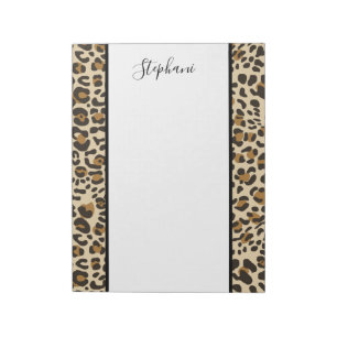 Leopard Jaguar Animal Print Pattern Notitieblok