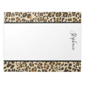 Leopard Jaguar Animal Print Pattern Notitieblok (Voorkant)