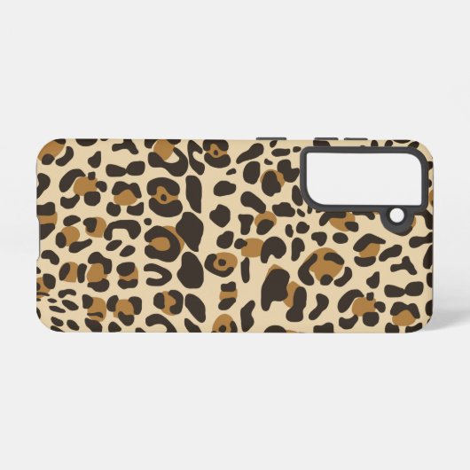 Leopard Jaguar Animal Print Pattern Samsung Galaxy Hoesje (Achterkant horizontaal)