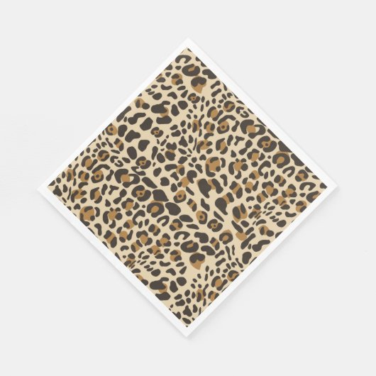 Leopard Jaguar Animal Print Pattern Servet (Hoek)