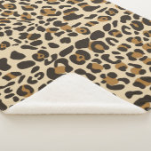 Leopard Jaguar Animal Print Pattern Sherpa Deken (3/4)