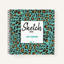 Leopard Jaguar Animal Print Pattern Sketch