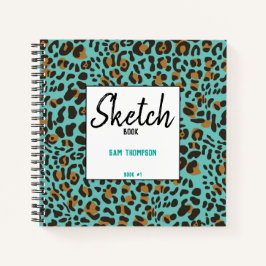 Leopard Jaguar Animal Print Pattern Sketch Notitieboek