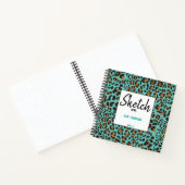 Leopard Jaguar Animal Print Pattern Sketch Notitieboek (Binnen)