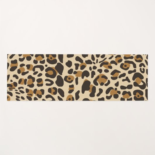 Leopard Jaguar Animal Print Pattern Yogamat (Voorkant (horizontaal))