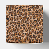 Leopard Jaguar Cat Brown bontpatroon-24609 Bedankdoosjes (Bovenkant)