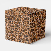 Leopard Jaguar Cat Brown bontpatroon-24609 Bedankdoosjes (Achterkant)