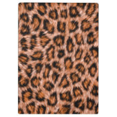 Leopard Jaguar Cat Brown bontpatroon-24609 Klembord (Achterkant)