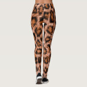 Leopard Jaguar Cat Brown bontpatroon-24609 Leggings (Achterkant)